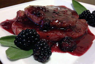 blackberry pork chops