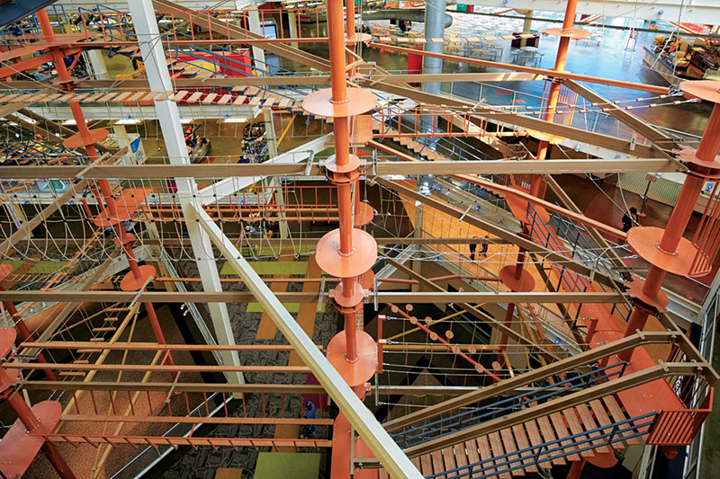 Would You Dare to Climb Palisades Center Mall’s Ropes Course?