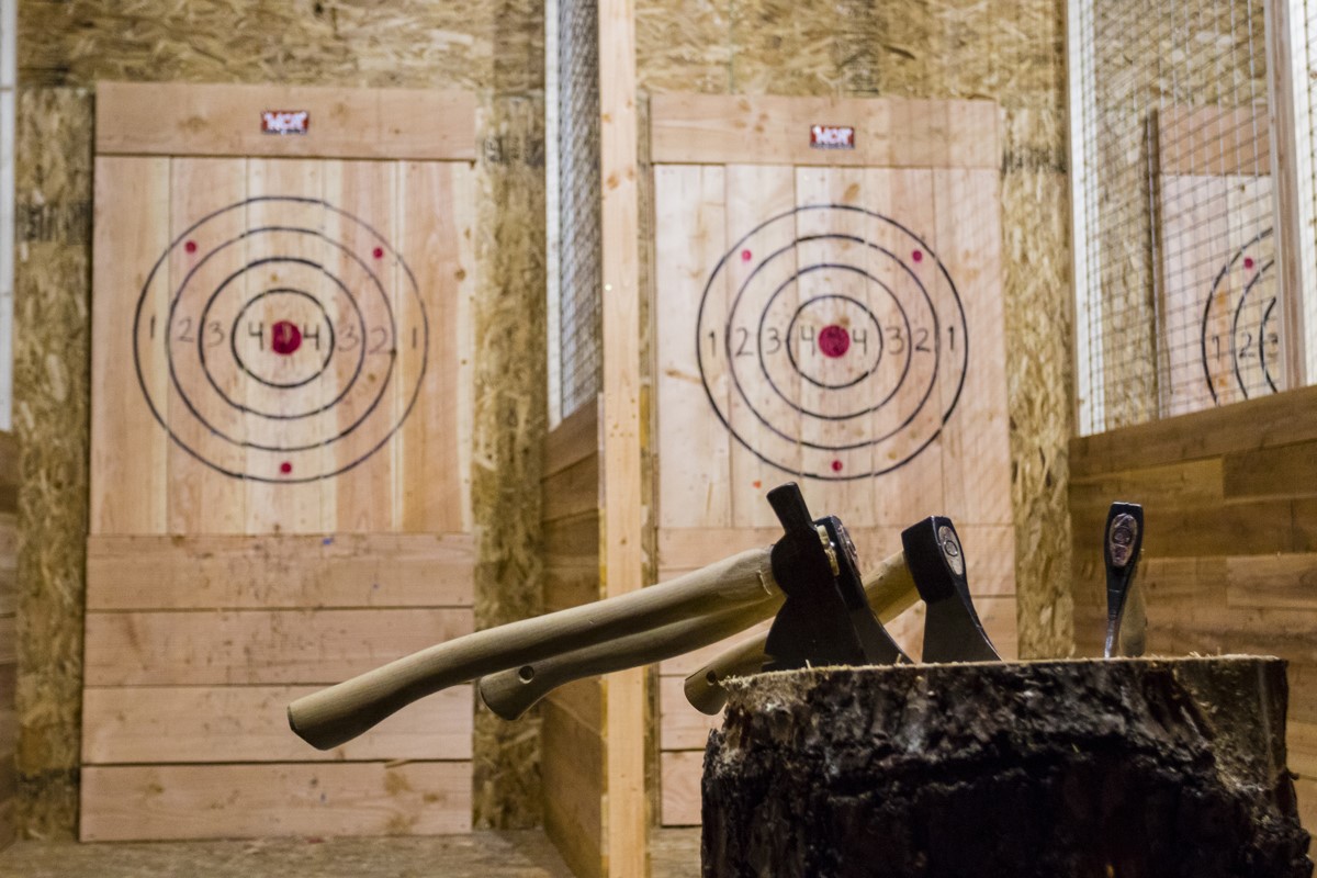 Axe Throwing Arrives at Spins Bowl in Poughkeepsie