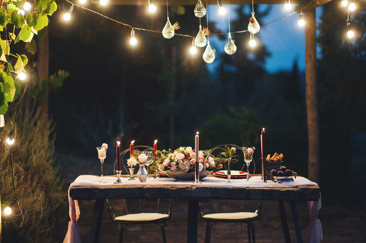 Outdoor dining table