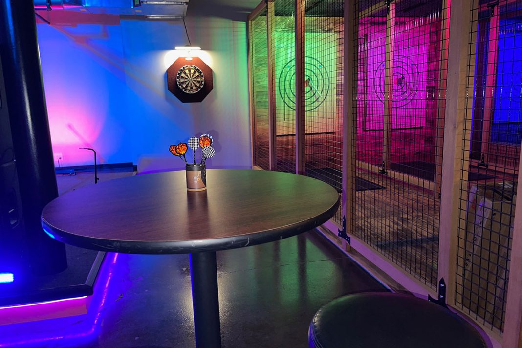 District Social Does Arcade Games and Axe Throwing in Beacon